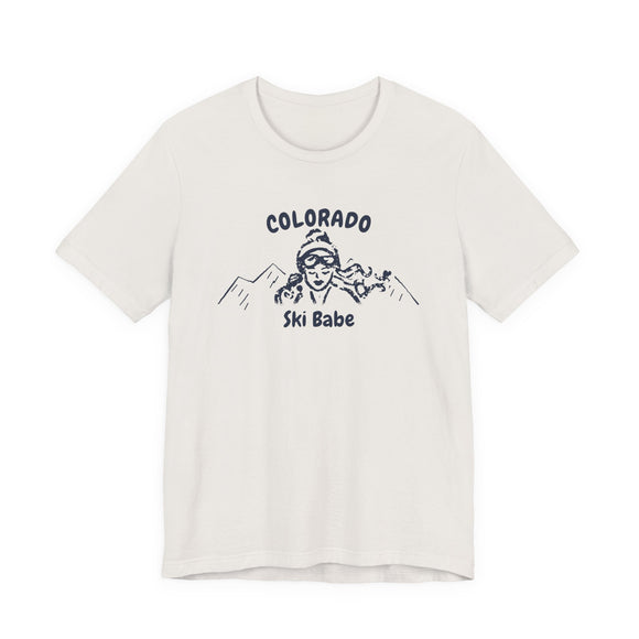 Colorado Ski Babe T‑Shirt - Retro Skiing Graphic Tee