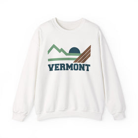 Vermont Sweatshirt - Mountain Vermont Crewneck Sweatshirt