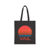 Vail, Colorado Retro 80s Cotton Canvas Vail Tote Bag