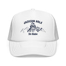 Jackson Hole, Wyoming Ski Babe Trucker Hat — Foam Mesh Cap-6