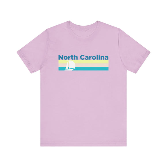 North Carolina T Shirt - Sailboat Graphic North Carolina Tee