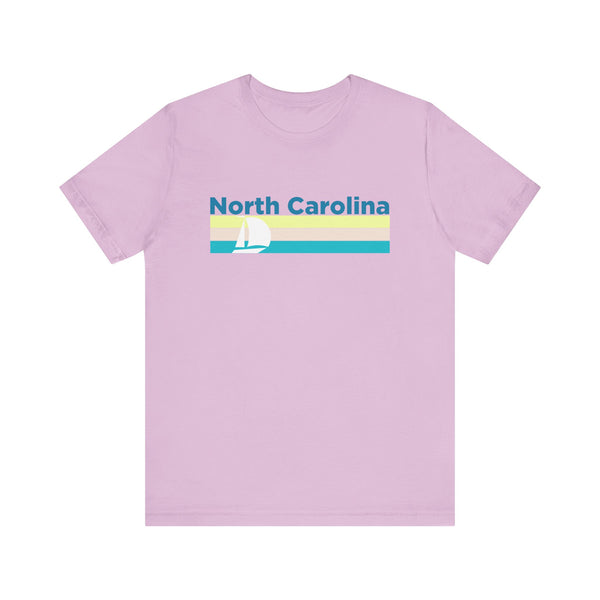 North Carolina T Shirt - Sailboat Graphic North Carolina Tee