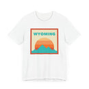 Retro Wyoming T-Shirt, Mountain Sun Tee, Unisex Graphic Shirt, Vintage Wyoming Top, Outdoor Adventure Clothing-8