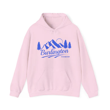 Burlington, Vermont Hoodie - Unisex Mountain Burlington Hoodie Sweatshirt