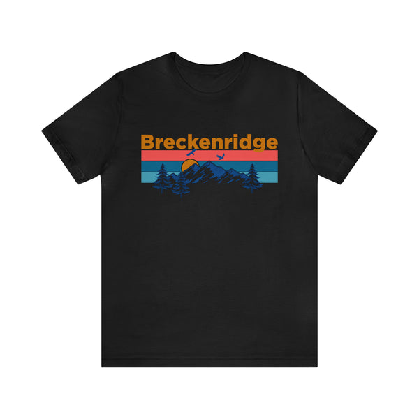 Breckenridge, Colorado Shirt - Mountain Sunset Unisex Breckenridge T-Shirt