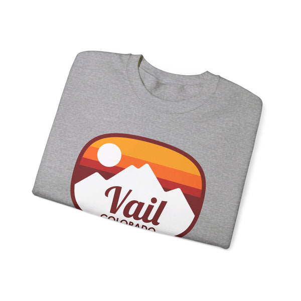 Vail, Colorado Sweatshirt - Unisex Retro Ombre Crewneck Vail Sweatshirt
