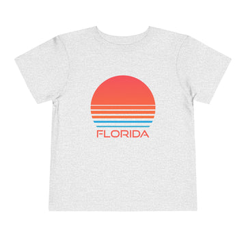 Buy athletic-heather Florida Toddler T-Shirt - Retro 80s Unisex Toddler Florida Shirt