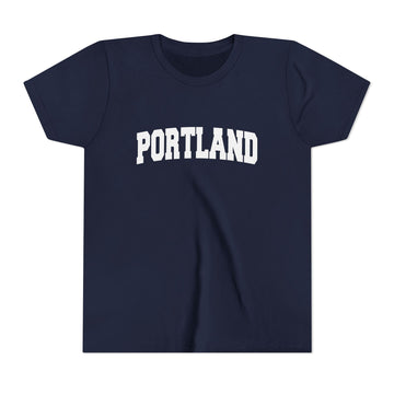 Buy navy Portland, Oregon Youth Graphic Tee - Kids Portland T Shirt