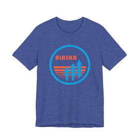 Buy heather-true-royal Alaska T-Shirt Retro Forest