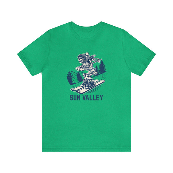 Sun Valley, Idaho T-Shirt - Skeleton Skier Unisex Sun Valley Shirt