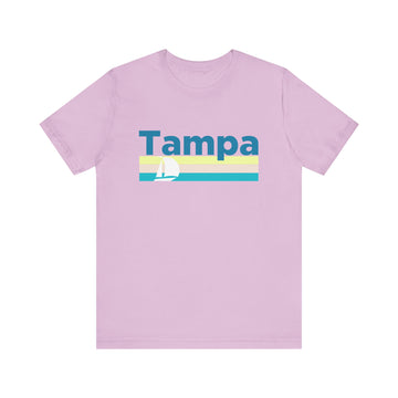 Buy lilac Tampa, Florida T Shirt - Sailboat Graphic Tee