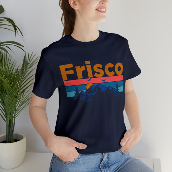 Frisco, Colorado Shirt - Mountain Sunset Unisex Frisco T-Shirt