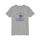 Whistler, Canada Youth Vintage Snow Ski Graphic Tee - Kids Whistler T Shirt-12
