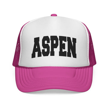 Buy pink Aspen, Colorado Collegiate Style Trucker Hat