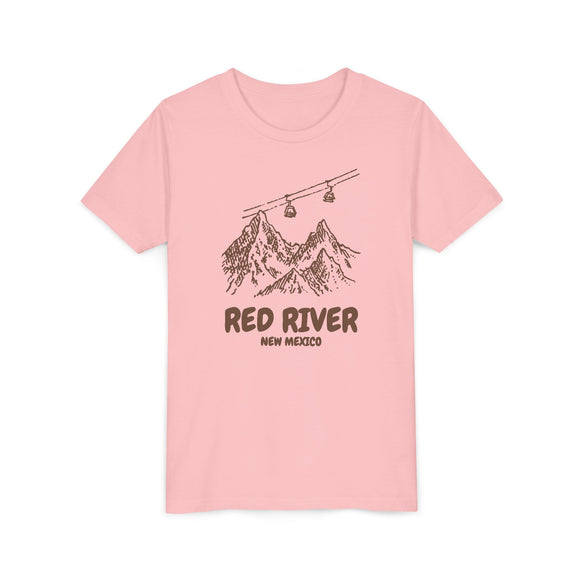 Red River, New Mexico Youth T-Shirt — Vintage Gondola Ski Mountain Tee