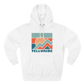 Telluride, Colorado Hoodie - Retro Mountain Unisex Sweatshirt - 0