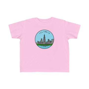 Buy pink Illinois Toddler T-Shirt - Unisex Toddler Illinois Shirt