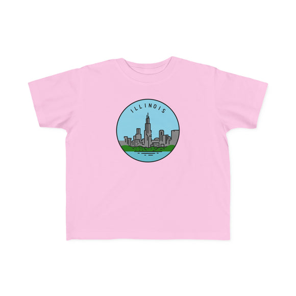 Illinois Toddler T-Shirt - Unisex Toddler Illinois Shirt