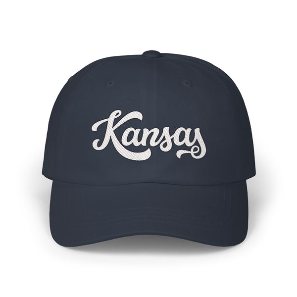 Kansas Dad Hat - Embroidered Kansas Classic Dad Cap