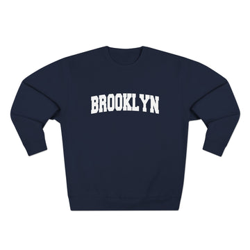 Buy navy Premium Brooklyn, New York Retro Graphic Sweatshirt