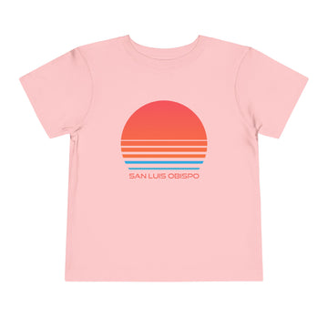 Buy pink San Luis Obispo, California Toddler T-Shirt - Retro 80s Toddler San Luis Obispo Shirt