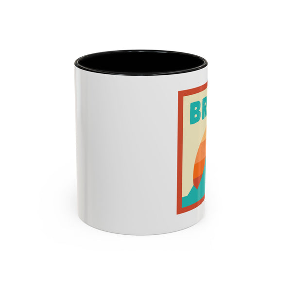 Breckenridge, Colorado Retro Ombre Sun Mountain Coffee Mug 11 oz, Breckenridge, Colorado Nature Lover Gift, Mountain Enthusiast Mug