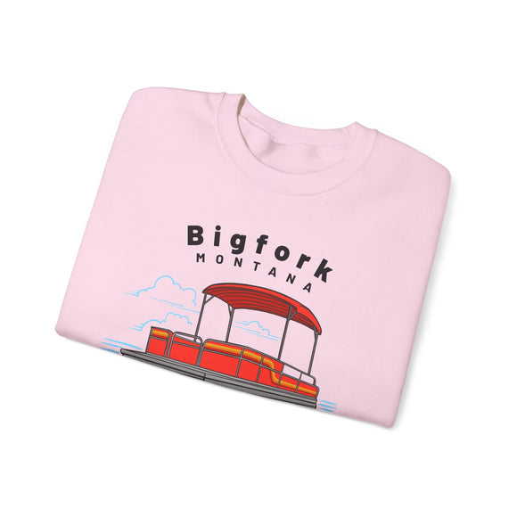 Bigfork, Montana Sweatshirt - Pontoon Boat Sweatshirt