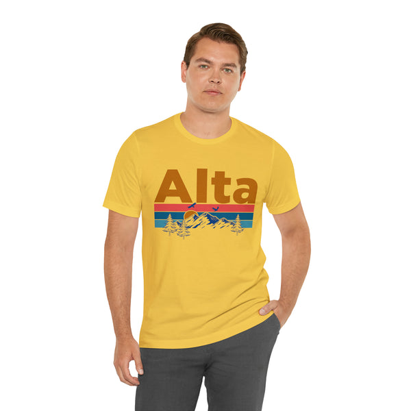 Alta, Utah Shirt - Mountain Sunset Unisex Alta T-Shirt