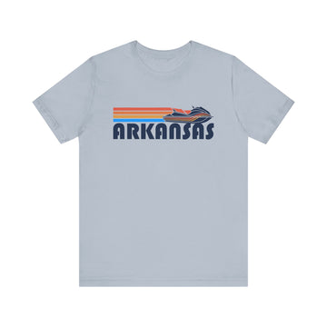 Buy light-blue Arkansas T Shirt - Retro Jetski PWC Graphic Arkansas Tee