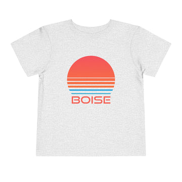 Buy athletic-heather Boise, Idaho Toddler T-Shirt - Retro 80s Toddler Boise Shirt