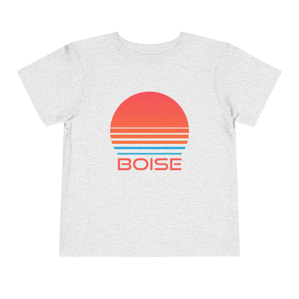 Boise, Idaho Toddler T-Shirt - Retro 80s Toddler Boise Shirt