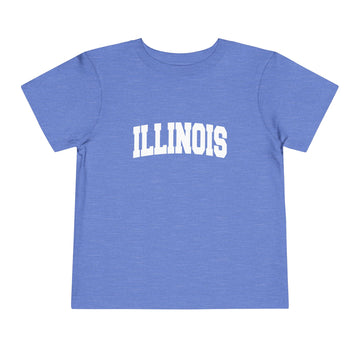 Illinois Toddler Graphic Tee - Kids Illinois Vacation T-Shirt - 0