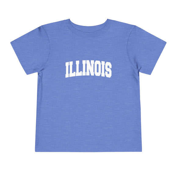 Illinois Toddler Graphic Tee - Kids Illinois Vacation T-Shirt