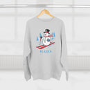 Premium Alaska Skiing Snowman Sweatshirt-9