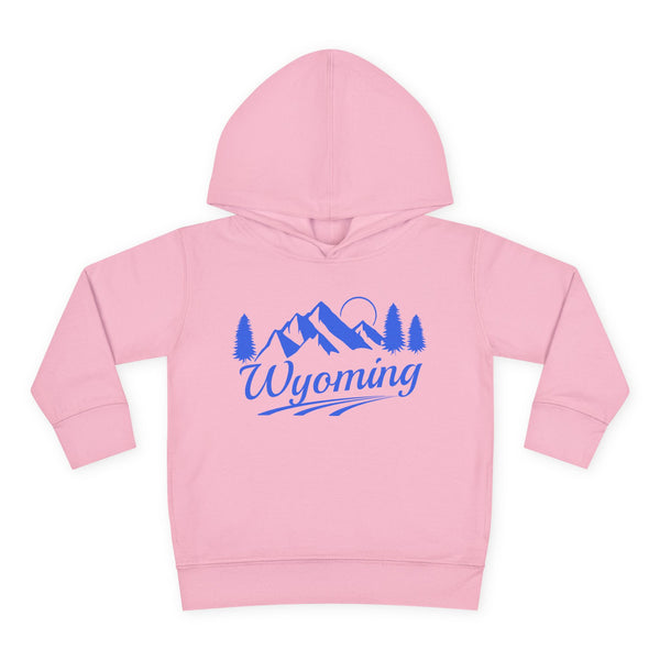 Wyoming Toddler Hoodie - Unisex Mountain Pullover Sweatshirt, Kids Hooded Jumper, Wyoming Souvenir