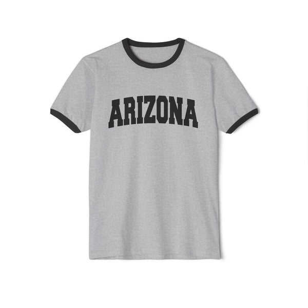 Arizona Cotton Ringer Graphic Tee - Unisex Arizona T Shirt, Vintage Style Tee, Men's/Women's Tee