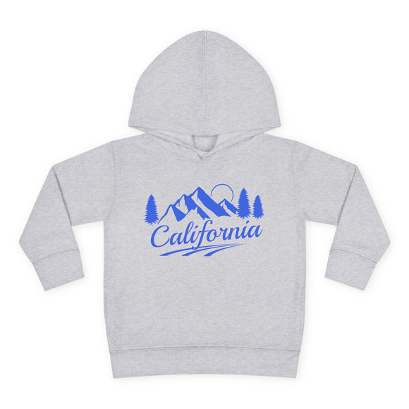 California Toddler Hoodie - Unisex Mountain Pullover Sweatshirt, Kids Hooded Jumper, California Souvenir