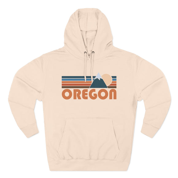 Oregon Hoodie - Retro Mountain Unisex Sweatshirt