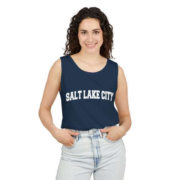 Salt Lake City, Utah Tank Top Unisex | Comfort Colors - 100% Cotton
