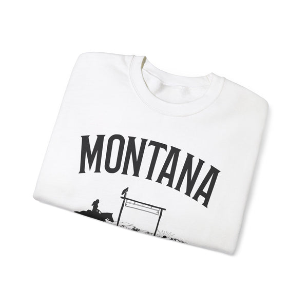 Montana Sweatshirt - Mountain Cowgirl Graphic Crewneck