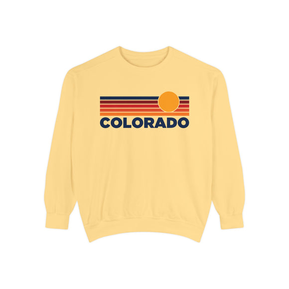 Colorado Sunset Stripes Sweatshirt | Comfort Colors - 100% Cotton