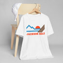 Jackson Hole, Wyoming Retro Mountains Sunset T-Shirt | Vintage Jackson Hole Tee-7