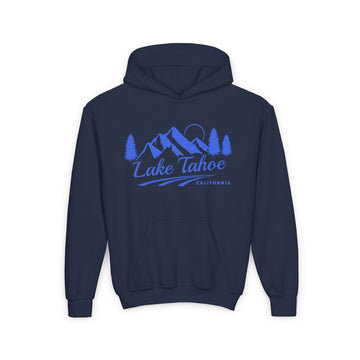 Buy navy Retro Lake Tahoe, California Youth Hoodie - Mountain Lake Tahoe, California Kids Sweatshirt, Cute Lake Tahoe, California Children's Pullover
