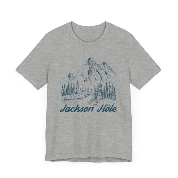 Jackson Hole, Wyoming Graphic Tee - Mountain Illustration Jackson Hole T Shirt