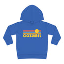 Cozumel, Mexico Toddler Hoodie - Retro Sunrise Unisex Cozumel Toddler Sweatshirt-4