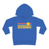 Cozumel, Mexico Toddler Hoodie - Retro Sunrise Unisex Cozumel Toddler Sweatshirt