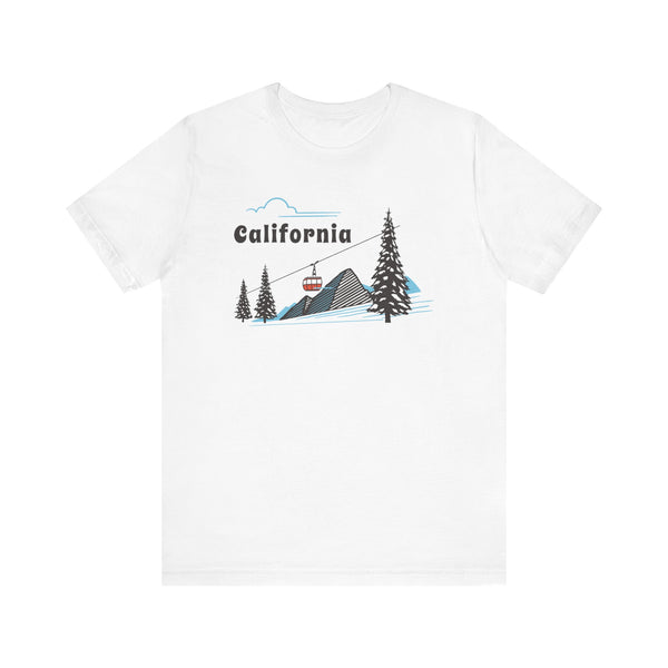 California T-Shirt - Retro Ski Mountain Gondola Unisex California Shirt