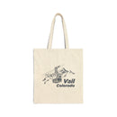 Vail, Colorado Cotton Canvas Tote Bag - 15" x 16"-1