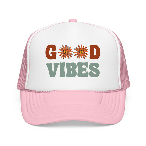 Good Vibes Trucker Hat Boho
