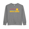 Jekyll Island, Georgia Toddler Sweatshirt - Retro Sun Jekyll Island Toddler Crewneck Sweatshirt